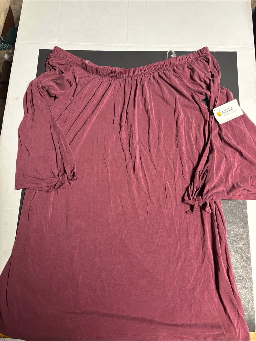 Active USA Off-Shoulder Mini Dress in Dusty Rose
